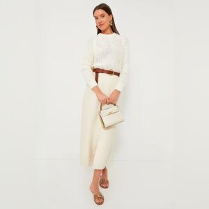 TUCKERNUCK Ivory Crochet Knit Annette Sweater NWT size XS